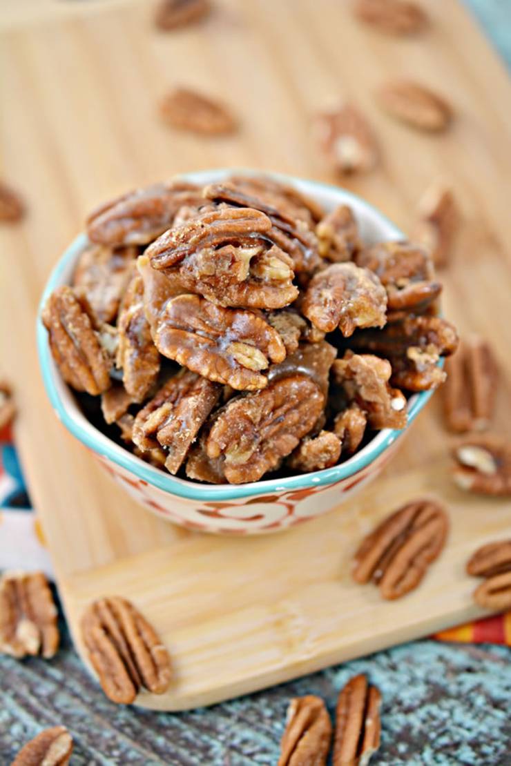 BEST Keto Pecans! Low Carb Keto Caramel Coated Pecans Idea - Sugar Free - Quick & Easy Ketogenic Diet Recipe – Completely Keto Friendly