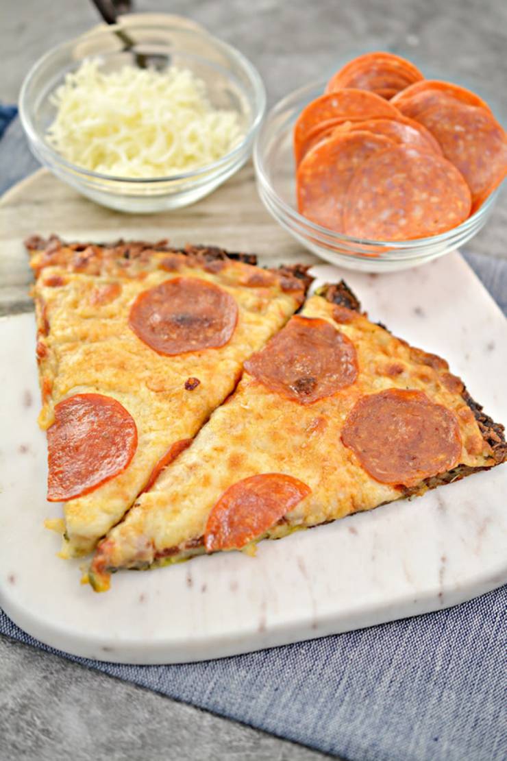 BEST Keto Pizza! Low Carb Keto Zucchini Crust Pizza Idea - Quick & Easy Ketogenic Diet Recipe - Completely Keto Friendly