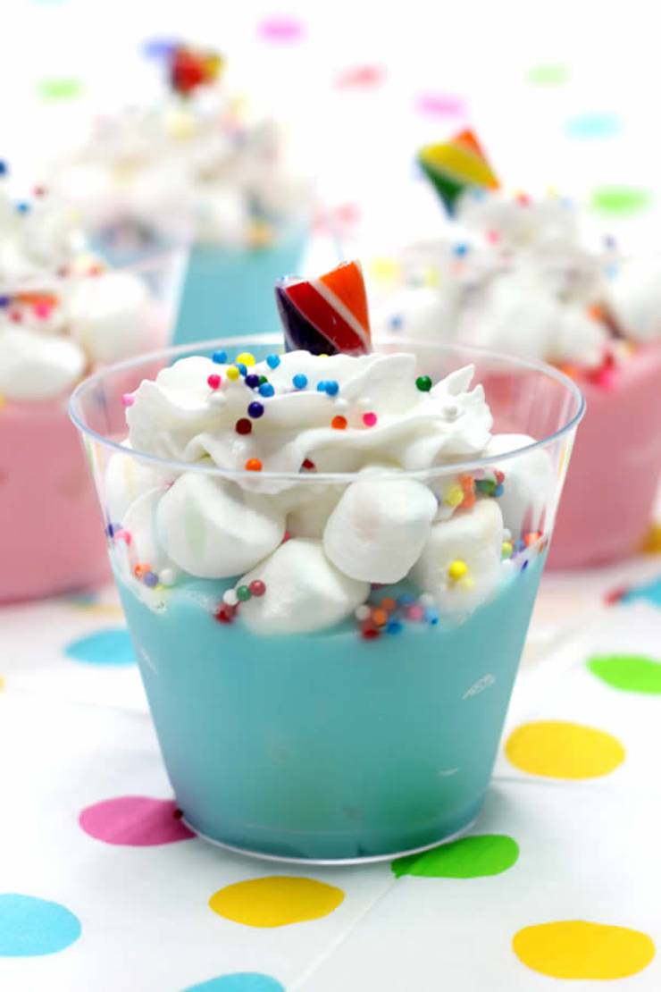 Unicorn Pudding Cups! BEST Unicorn Party Idea - Dessert Cups - Unicorn Party Favors