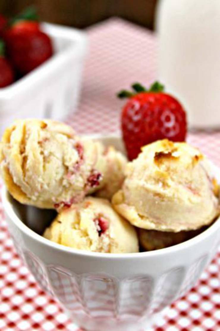Keto Strawberry Cheesecake Cookie Fat Bombs