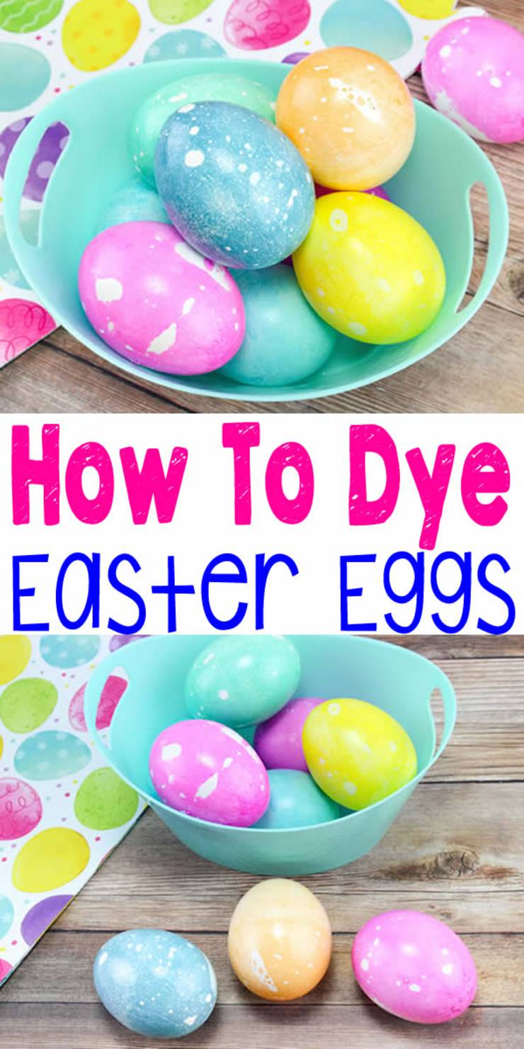 BEST Dyed Easter Eggs_How To Dye Easter Eggs With Oil and Water_EASY DIY Easter Egg Decorating Ideas Kids Will Love