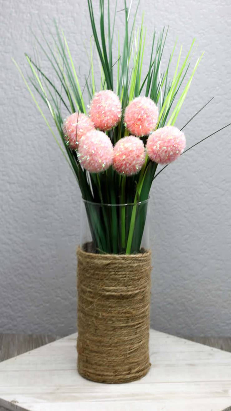Dollar Store Spring Decor - Easy DIY Crafts - How To Make Spring Flower Arrangement - Simple Decor Ideas For The Home - Dollar Tree Hacks