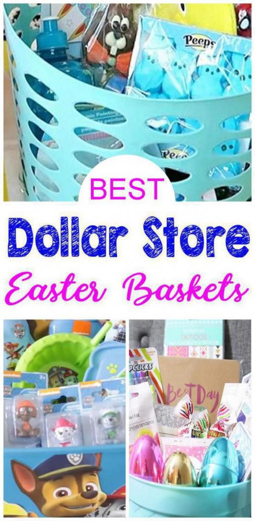 BEST Dollar Store Easter Baskets - DIY Gift Basket Ideas - Learn How To ...