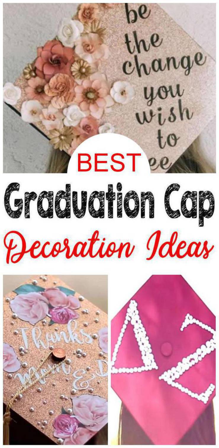Graduation Cap Decoration! BEST DIY Graduation Cap Ideas & Designs