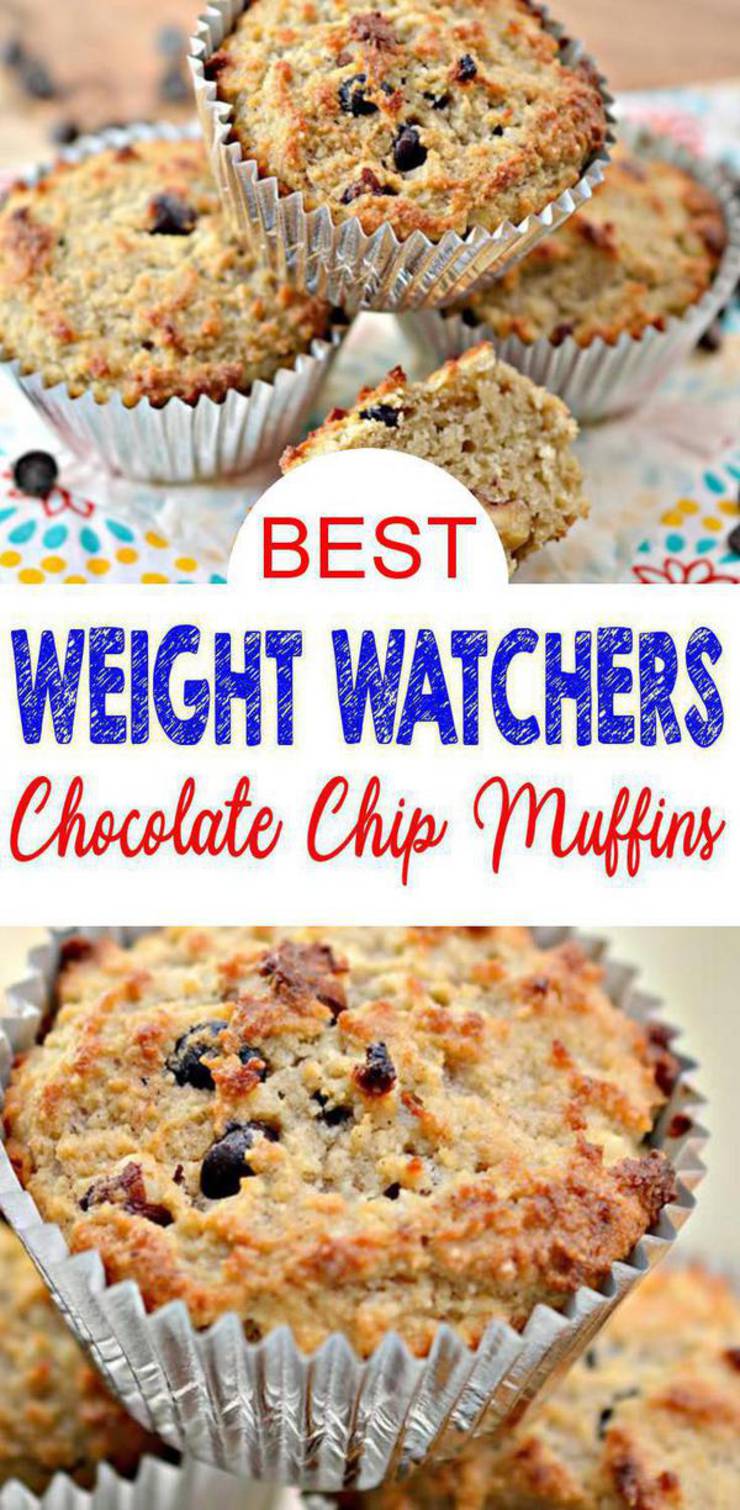 Weight Watchers Chocolate Chip Muffins – BEST WW Recipe – Breakfast – Treat – Snack with Smart Points