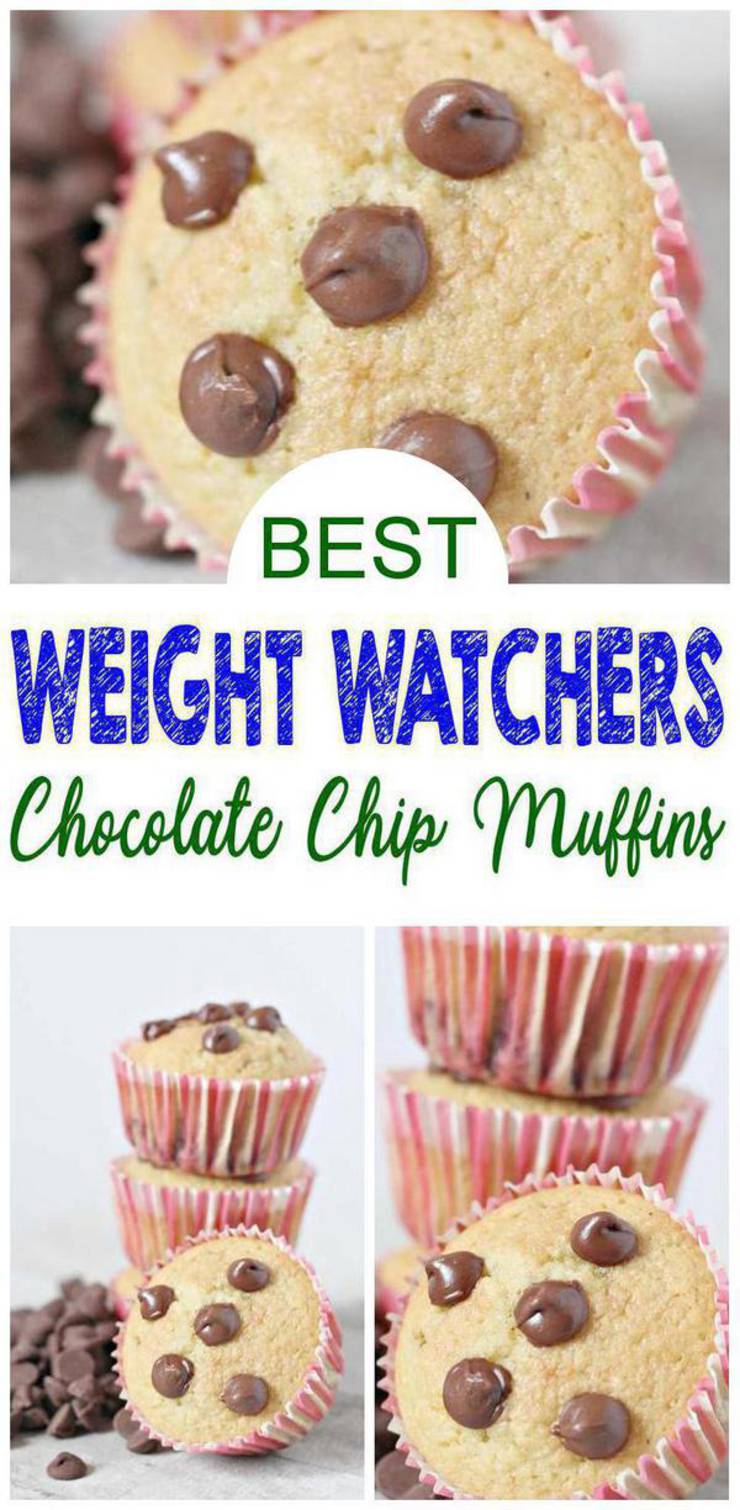 Weight Watchers Cookies - BEST WW Recipe - Chocolate Chip Muffins - Breakfast - Treat - Dessert - Snack with Smart Points