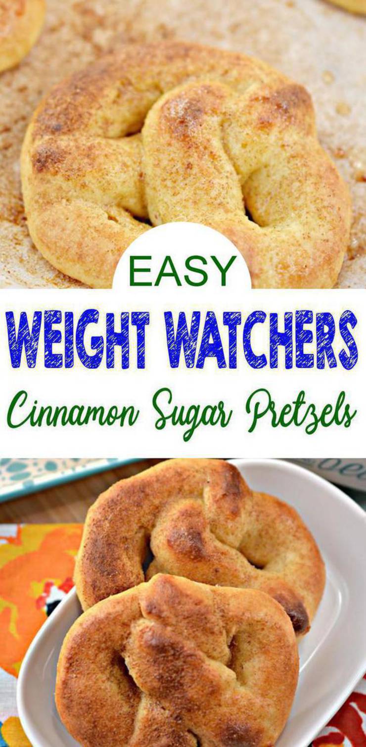 Weight Watchers Cinnamon Sugar Pretzel - BEST WW Recipe - Dessert - Breakfast - Treat - Snack with Smart Points