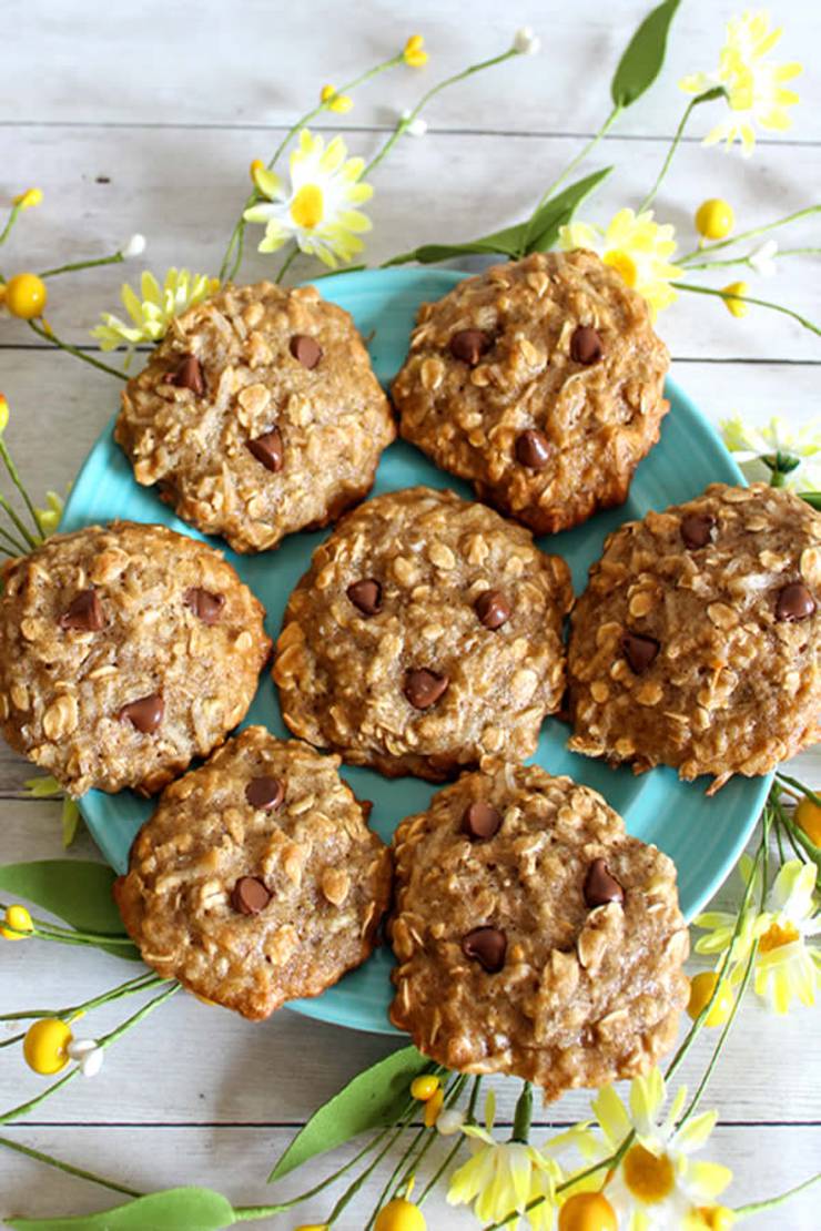 Weight Watchers Cookies - BEST WW Banana Oatmeal Chocolate Chip Cookies Recipe - Dessert - Breakfast - Treat - Snack with Smart Points