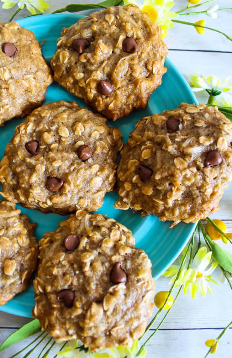 Weight Watchers Cookies - BEST WW Banana Oatmeal Chocolate Chip Cookies Recipe - Dessert - Breakfast - Treat - Snack with Smart Points