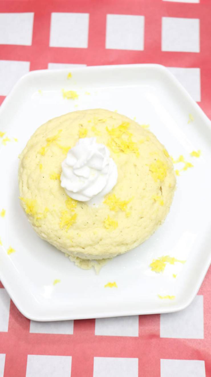 Keto Mug Cakes! Low Carb Microwave Lemon Mug Cake Idea – BEST Quick & Easy Ketogenic Diet Recipe – Completely Keto Friendly - Sugar Free - Gluten Free