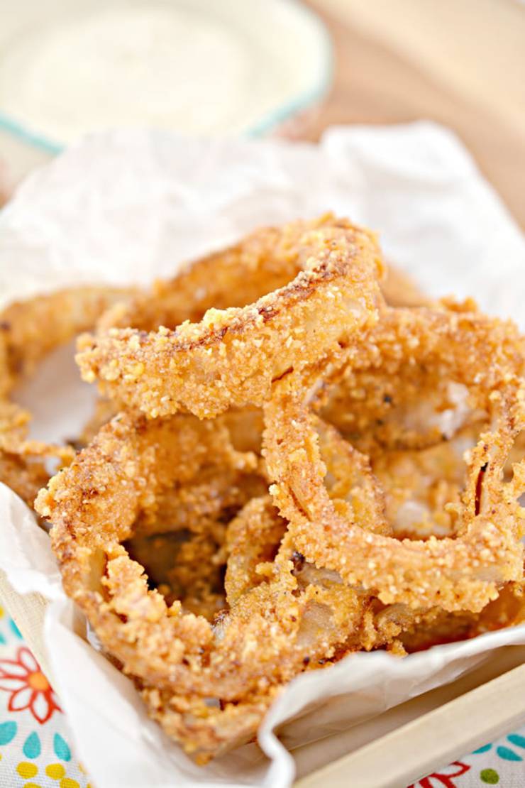 Keto Onion Rings! Low Carb Onion Rings - Ketogenic Diet Recipe - Appetizer - Side Dish - Completely Keto Friendly
