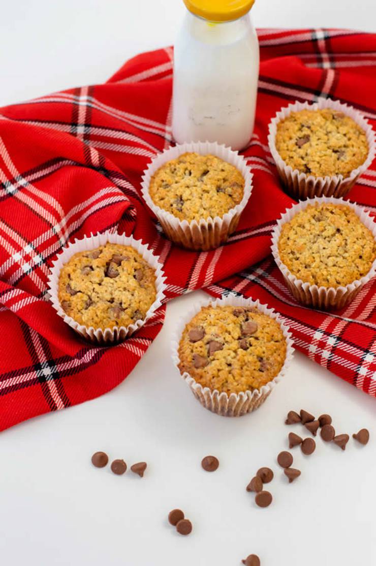 Weight Watchers Chocolate Chip Oatmeal Muffins – BEST WW Recipe – Breakfast – Treat – Snack with Smart Points