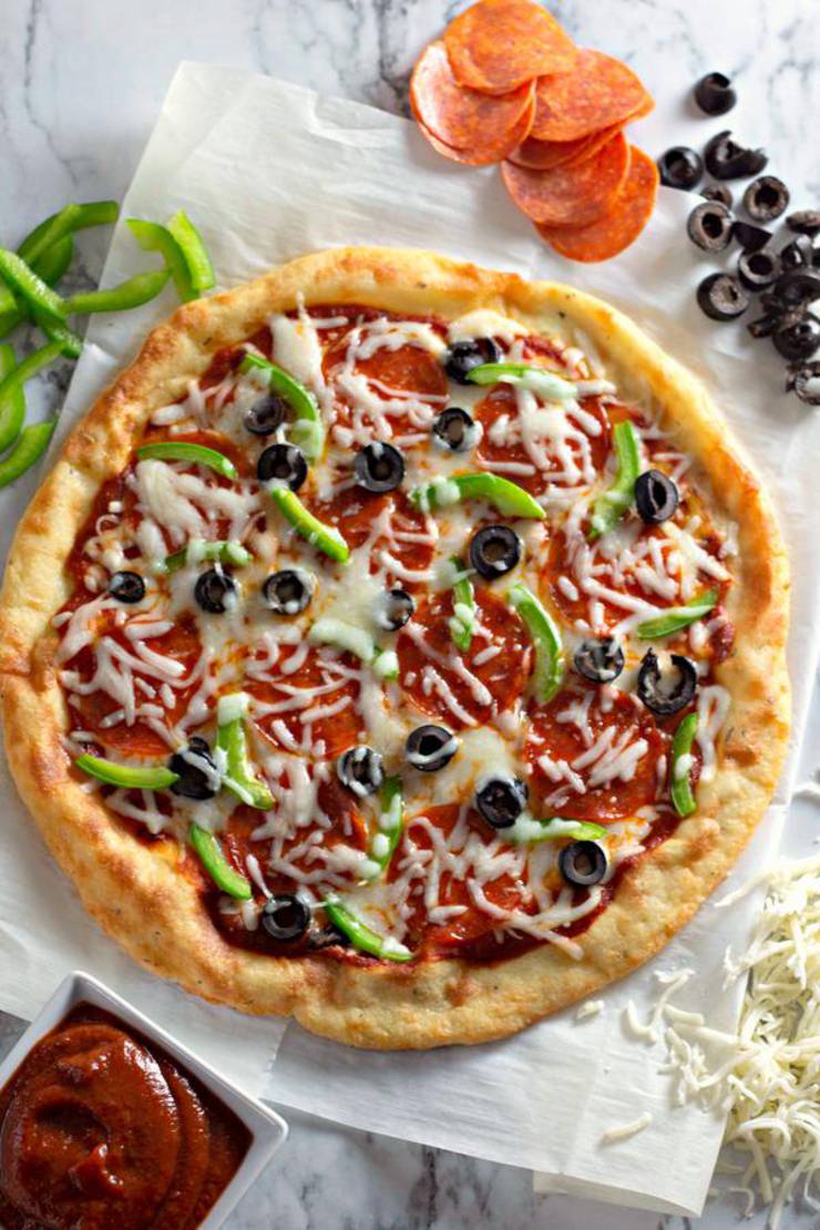 Keto Pizza! BEST Low Carb Fathead Pizza Crust Idea – Quick & Easy Ketogenic Diet Recipe – Completely Keto Friendly - Gluten Free 