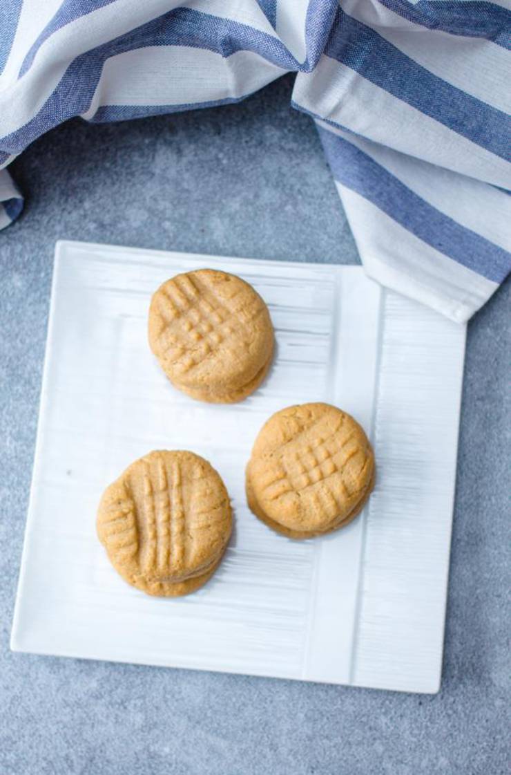 4 Ingredient Keto Cookies – BEST Low Carb Keto Peanut Butter Cookie Recipe – Easy NO Sugar - Gluten Free