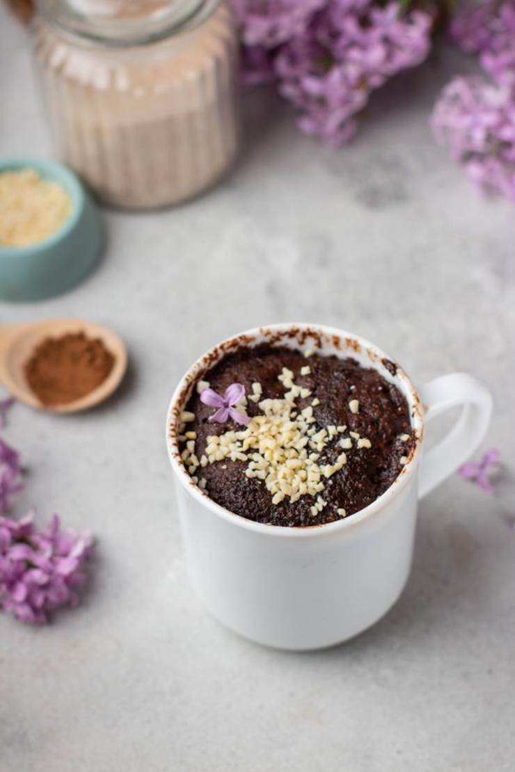 BEST Keto Brownie! Low Carb Keto Brownie In A Mug Idea – Quick & Easy Microwave Ketogenic Diet Recipe – Completely Keto Friendly Baking - Gluten Free - Sugar Free