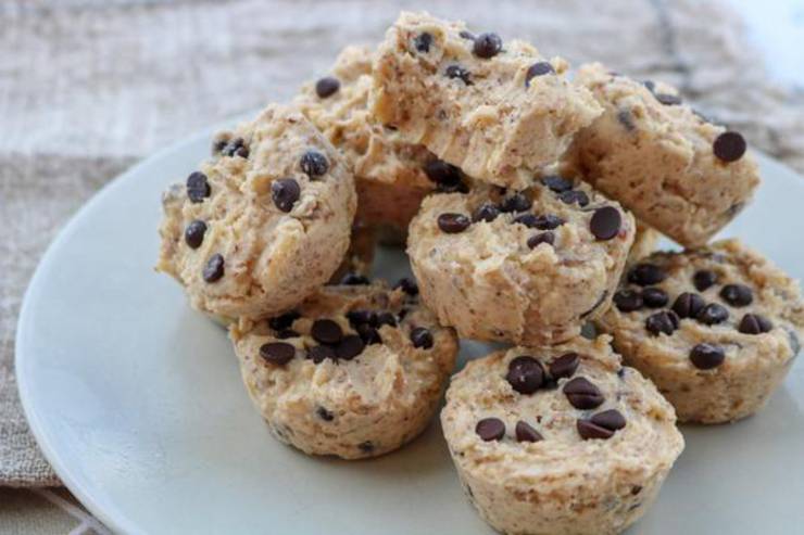 Keto Cookie Dough Fat Bombs – BEST Chocolate Chip Cookie Dough Cups Fat Bombs – Easy NO Sugar Low Carb Recipe