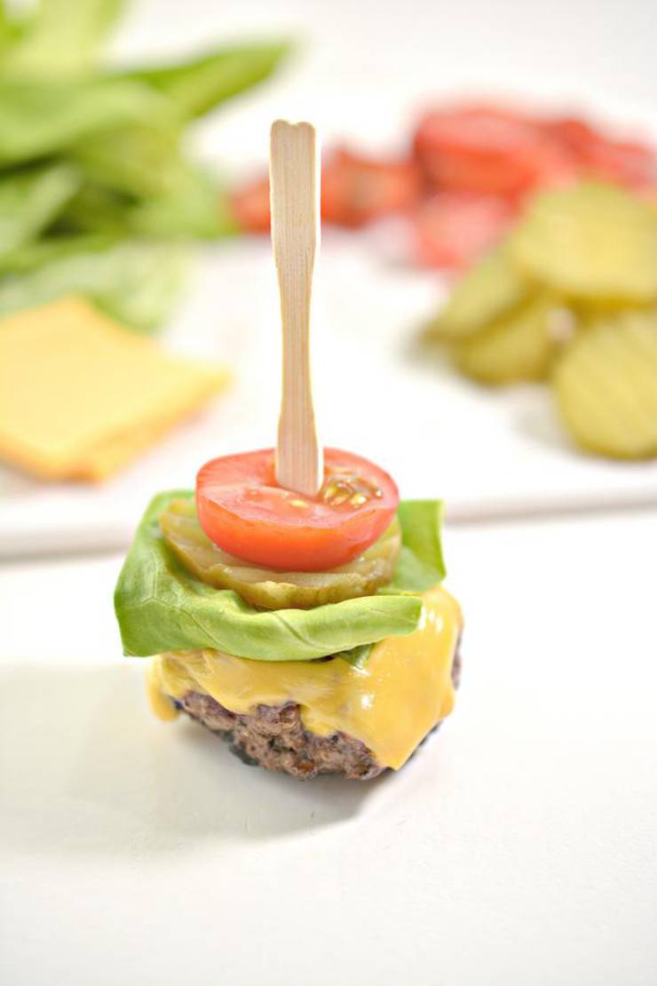 Keto Mini Burger Bites – EASY Low Carb Keto Ground Beef Burger Bites Recipe – BEST Dinner – Lunch – Snack - Appetizer Idea