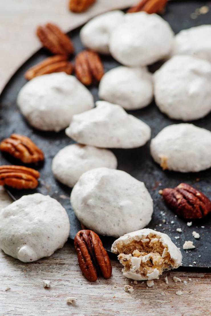 3 Ingredient Keto Pecan Cookies – The BEST Low Carb Keto Meringue Cookies {Easy – Flourless}