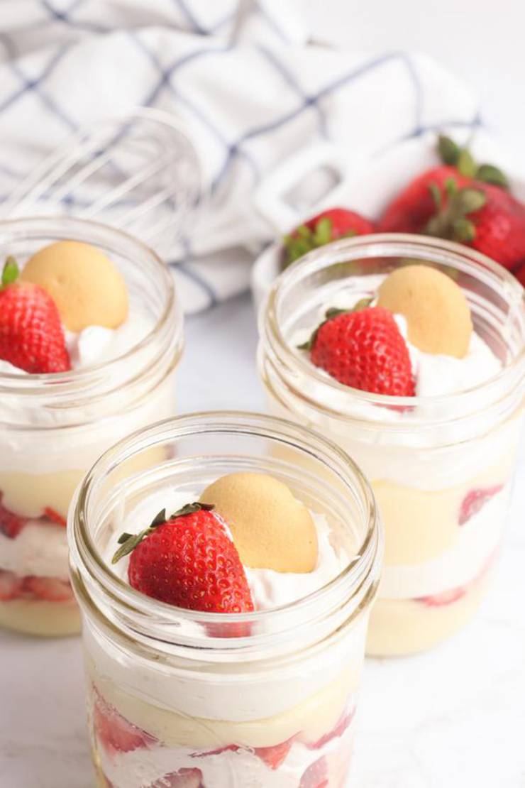 BEST Weight Watchers Dessert! WW Strawberry Idea – Quick & Easy Weight Watchers Diet Recipe – Strawberry Cheesecake In A Jar