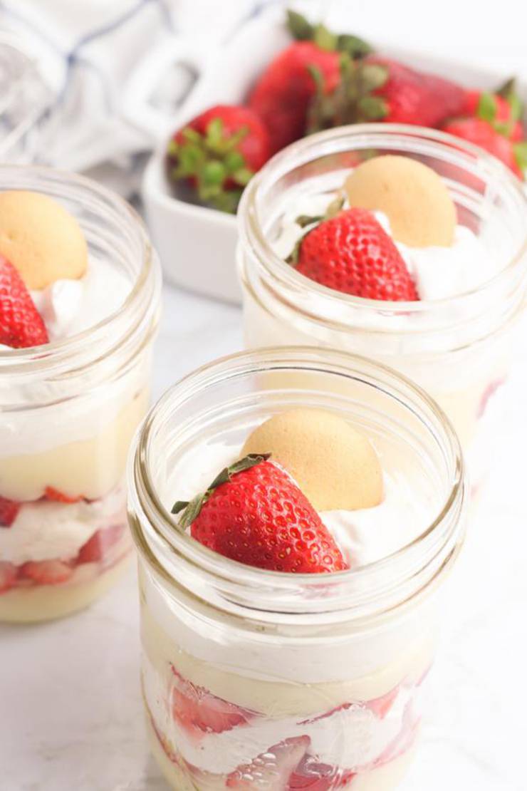 BEST Weight Watchers Dessert! WW Strawberry Idea – Quick & Easy Weight Watchers Diet Recipe – Strawberry Cheesecake In A Jar