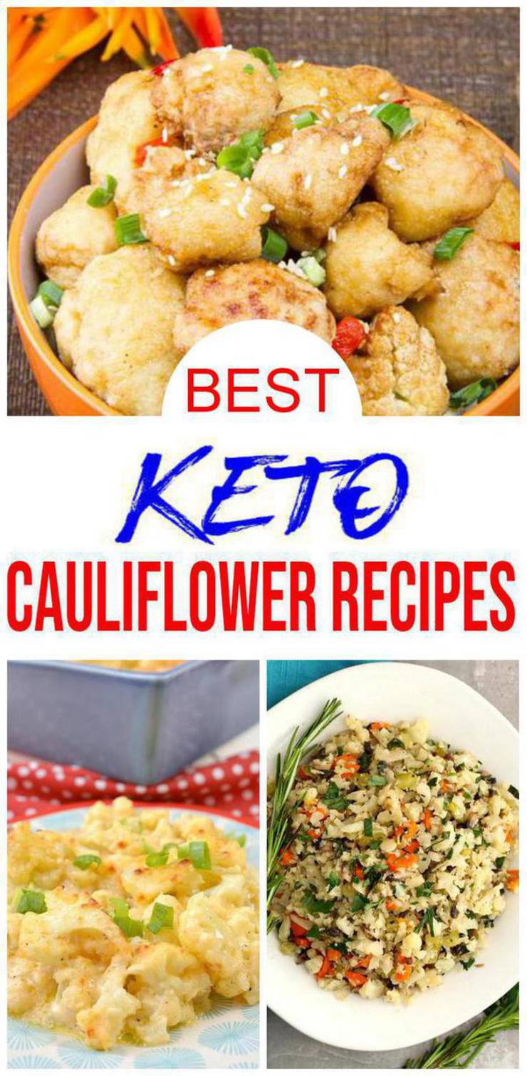 10 Keto Cauliflower Recipes – BEST Low Carb Keto Cauliflower Ideas – Easy Ketogenic Diet Ideas