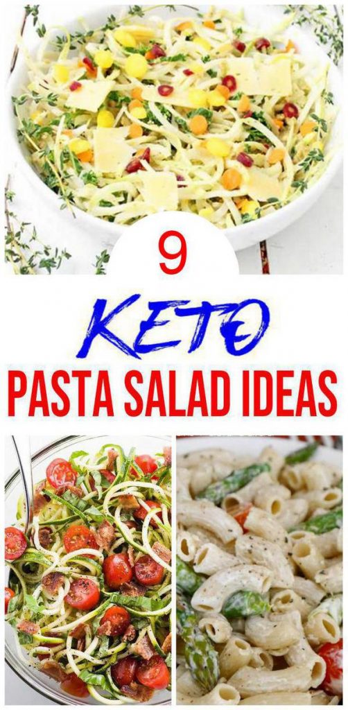 9 Keto Pasta Salad Recipes BEST Low Carb Keto Pasta Salad Food Ideas