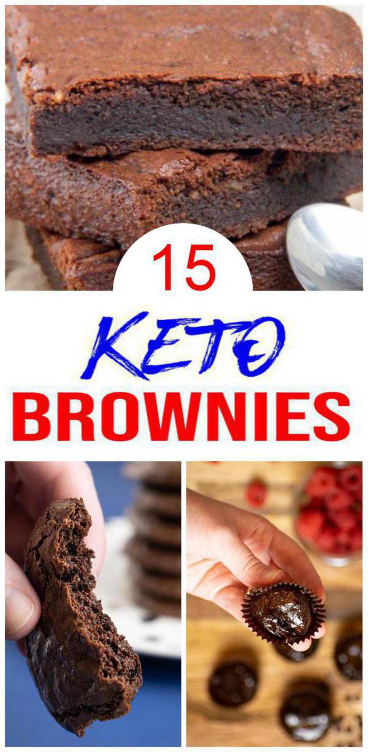 15 Keto Brownies Recipes – BEST Keto Low Carb Brownie Ideas – Easy Ketogenic Diet Ideas