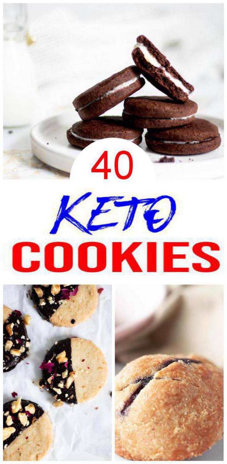 40 Keto Cookies- BEST Low Carb Keto Cookie Recipes – Easy Ketogenic Diet Ideas