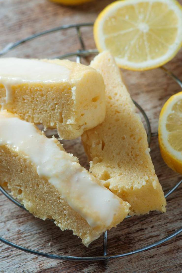 Keto Lemon Bread | Super Yummy Low Carb Copycat Starbucks Lemon Loaf Recipe | Glaze Pound Cake For Ketogenic Diet