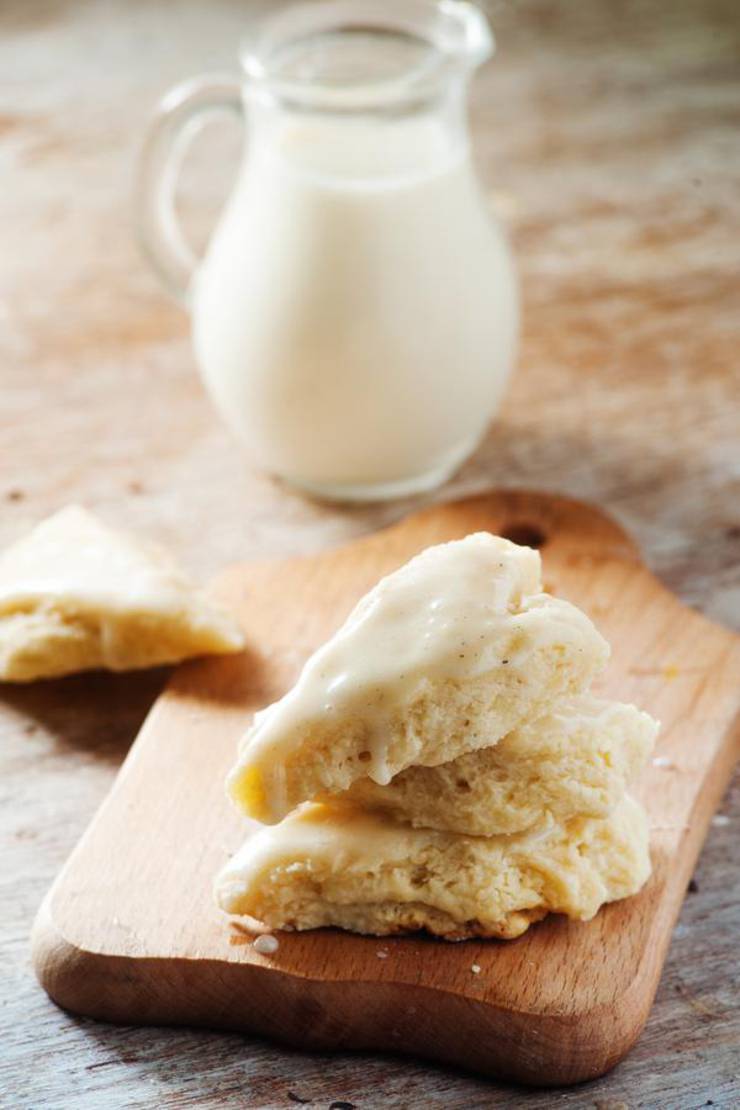 Keto Scones | Super Yummy Low Carb Copycat Starbucks Vanilla Scone Recipe | Glaze Scone For Ketogenic Diet