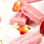 3 Ingredient Keto Strawberry Popsicles – BEST Keto Vegan Strawberries and Cream – {Easy – NO Bake} NO Sugar Low Carb Recipe