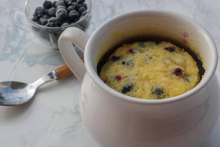 Weight Watchers Mug Cakes – BEST WW Recipe – Microwave Lemon Blueberry Mug Cake – Treat – Dessert – Snack with Smart Points 