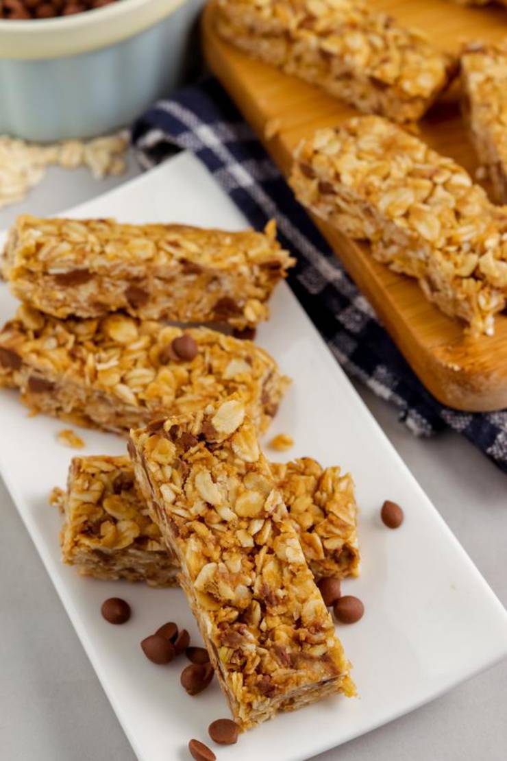 Weight Watchers No Bake Peanut Butter Chocolate Bars – BEST WW Recipe – Breakfast – Treats – Desserts – Snacks with Smart Points