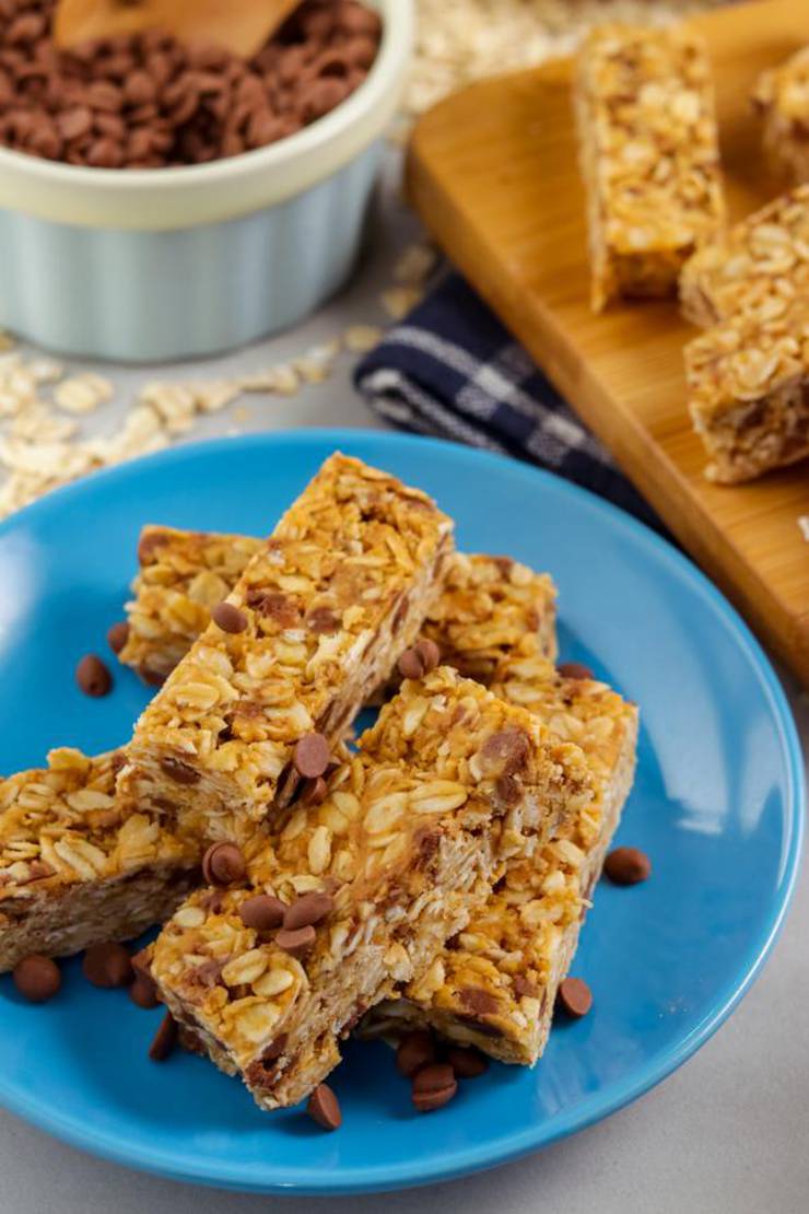 Weight Watchers No Bake Peanut Butter Chocolate Bars – BEST WW Recipe – Breakfast – Treats – Desserts – Snacks with Smart Points