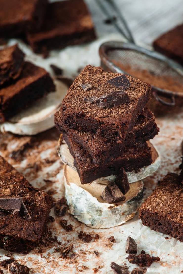Keto Brownies - Super Yummy Low Carb Copycat Starbucks Double Chocolate Brownie Recipe - Desserts - Snacks - Treats For Ketogenic Diet