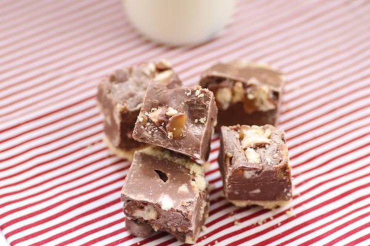 Kids Party Food! BEST Chocolate Twix Fudge – EASY Candy Bar Party Food Ideas – Recipes - Desserts - Snacks