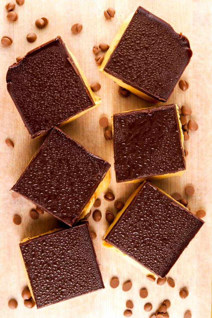 4 Ingredient Weight Watchers Peanut Butter Chocolate Bars – Best NO BAKE WW Recipe – Dessert – Treat – Snack with Smart Points