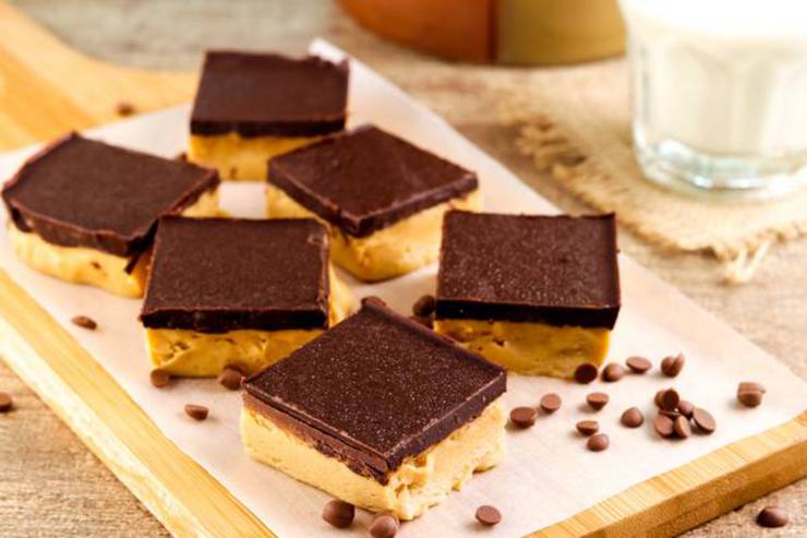 4 Ingredient Weight Watchers Peanut Butter Chocolate Bars – Best NO BAKE WW Recipe – Dessert – Treat – Snack with Smart Points