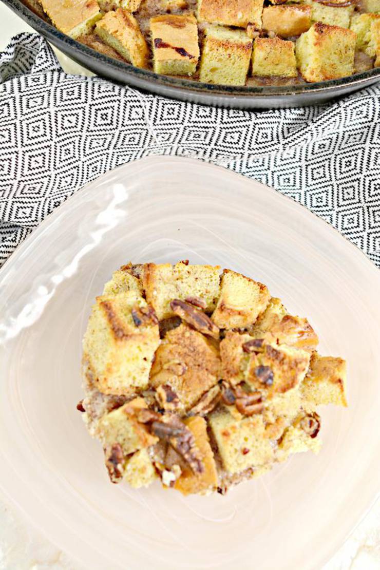 BEST Keto Bread Pudding! Low Carb Keto Cinnamon Pecan Bread Pudding Idea – Quick & Easy Ketogenic Diet Recipe – Completely Keto Friendly 
