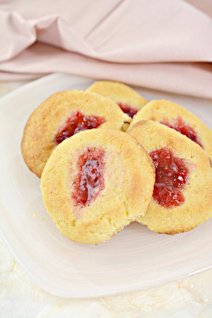 BEST Keto Cookies! Low Carb Keto Strawberry Thumbprint Cookie Idea – Sugar Free – Quick & Easy Ketogenic Diet Recipe – Completely Keto Friendly