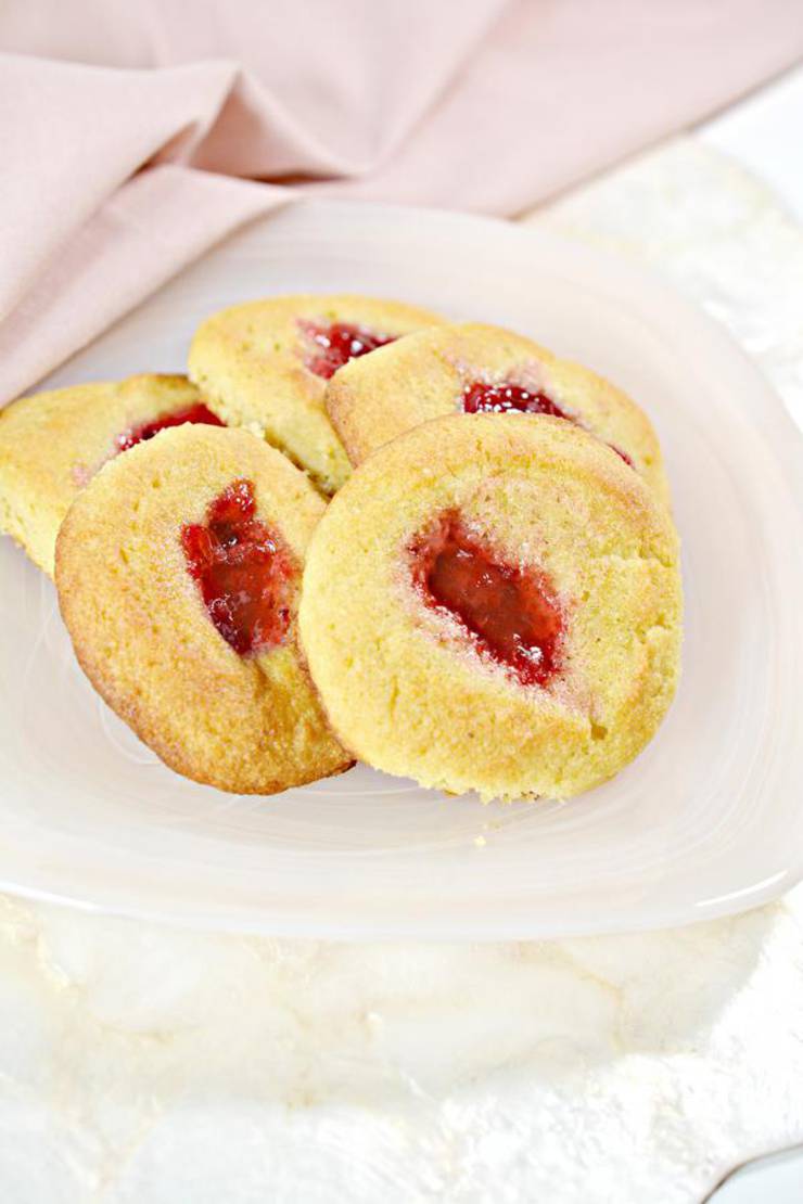 BEST Keto Cookies! Low Carb Keto Strawberry Thumbprint Cookie Idea – Sugar Free – Quick & Easy Ketogenic Diet Recipe – Completely Keto Friendly