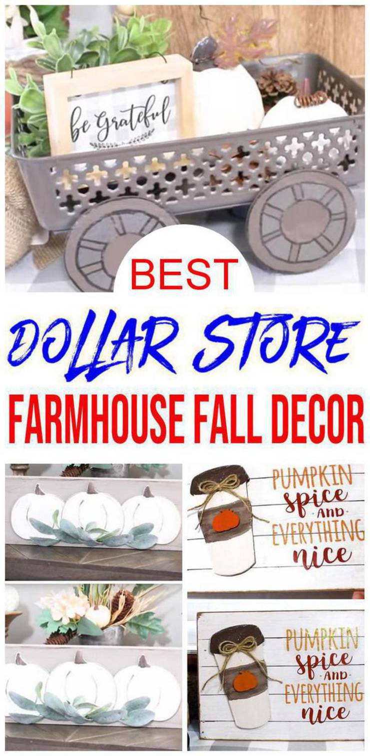 Farmhouse Fall Decor – DIY Dollar Store Farmhouse Decoration Ideas & Hacks – Fall Home Decor On A Budget