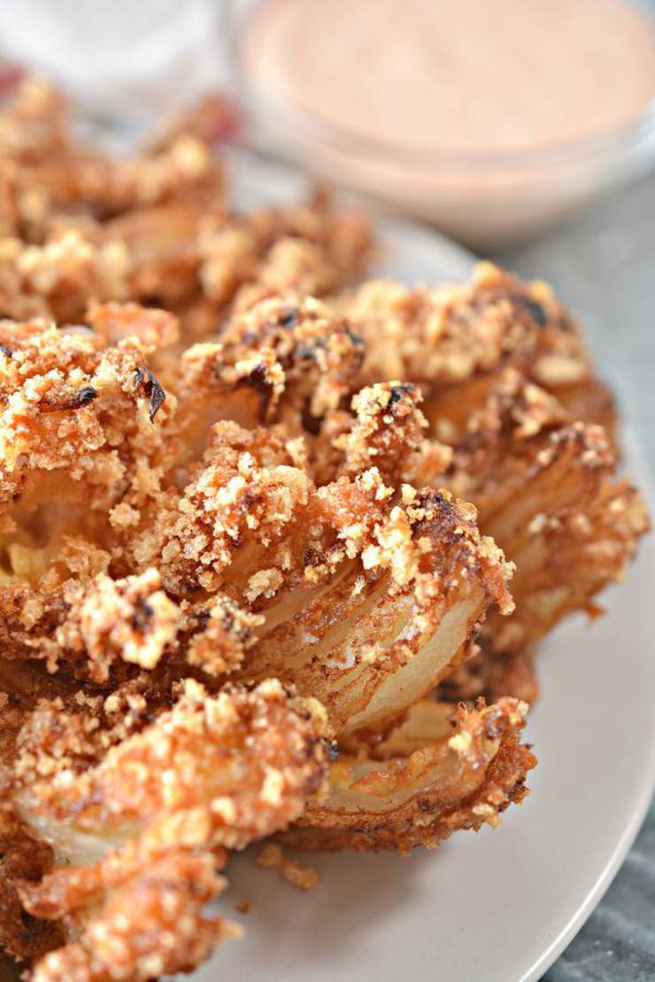 Keto Bloomin Onion! Low Carb Bloomin Onion With Dipping Sauce - Ketogenic Diet Recipe – Appetizer – Side Dish – Completely Keto Friendly