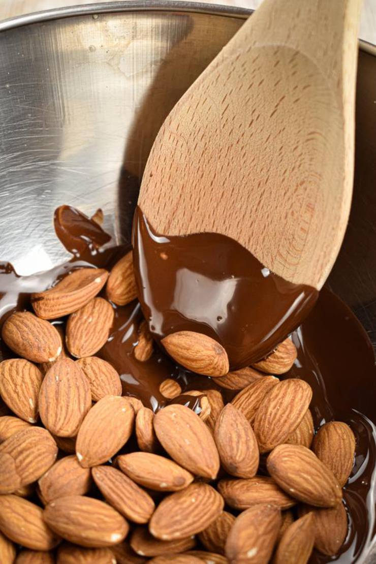 Keto Chocolate Covered Almonds