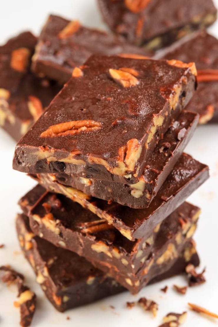 BEST No Bake Keto Candy Low Carb Keto Chocolate Crunch Candy Bars Idea 