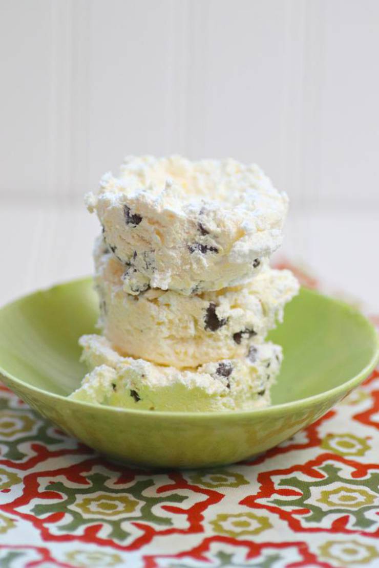 3 Ingredient Weight Watchers Chocolate Chip Cheesecake Pudding Ice Cream Cookies – The BEST Weight Watchers Flourless Cookies {Easy – No Bake}