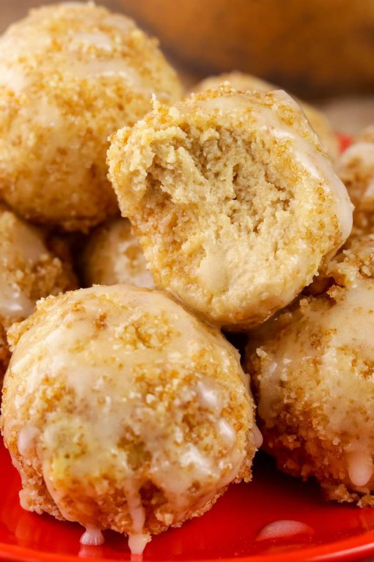 Keto Fat Bombs – BEST Keto Apple Caramel Crumb Cake Fat Bombs – {Easy – NO Bake} NO Sugar Low Carb Recipe