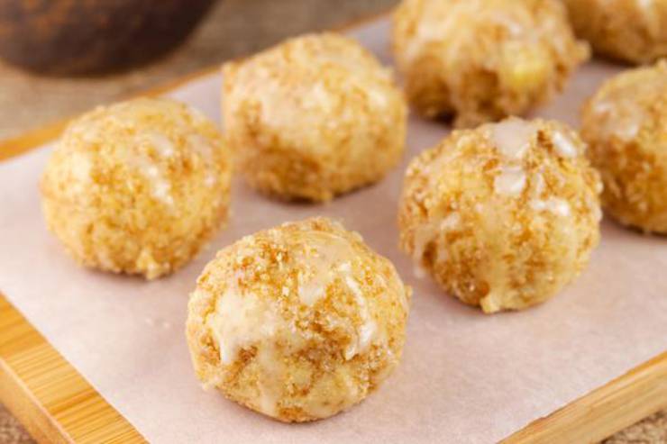 Keto Fat Bombs – BEST Keto Apple Caramel Crumb Cake Fat Bombs – {Easy – NO Bake} NO Sugar Low Carb Recipe