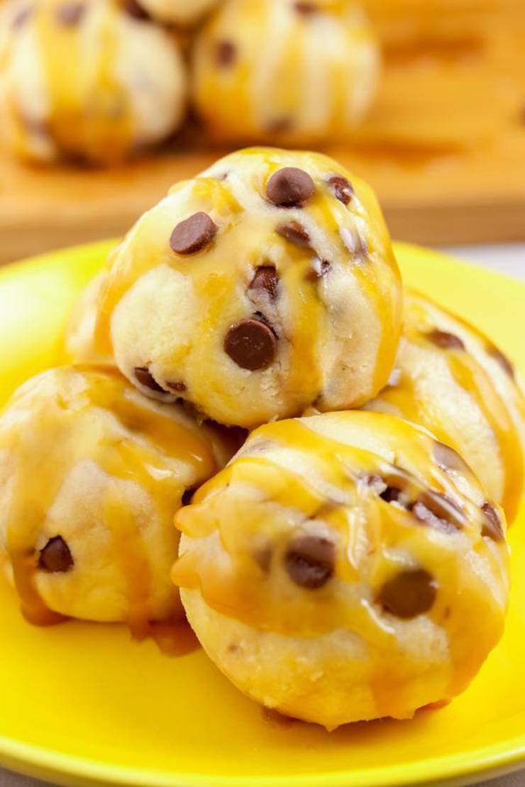Keto Fat Bombs – BEST Keto Chocolate Chip Caramel Cheesecake Fat Bombs – {Easy – NO Bake} NO Sugar Low Carb Recipe