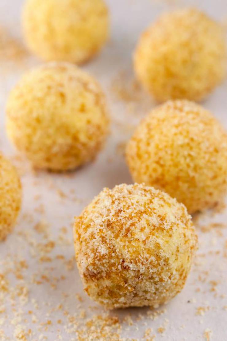 Keto Fat Bombs – BEST Keto Peach Cobbler Fat Bombs – {Easy – NO Bake} NO Sugar Low Carb Recipe